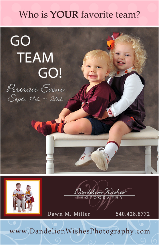 Go Team Go Children's Portrait Event
