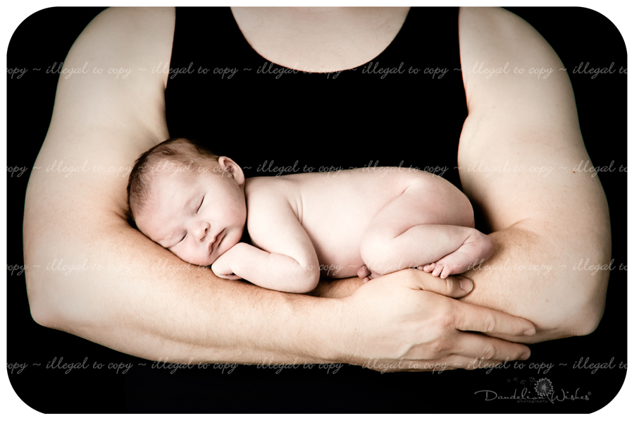 artistic newborn photography near chantilly virginia - the best in unique newborn photography.  Dad and "your baby as {art}™!