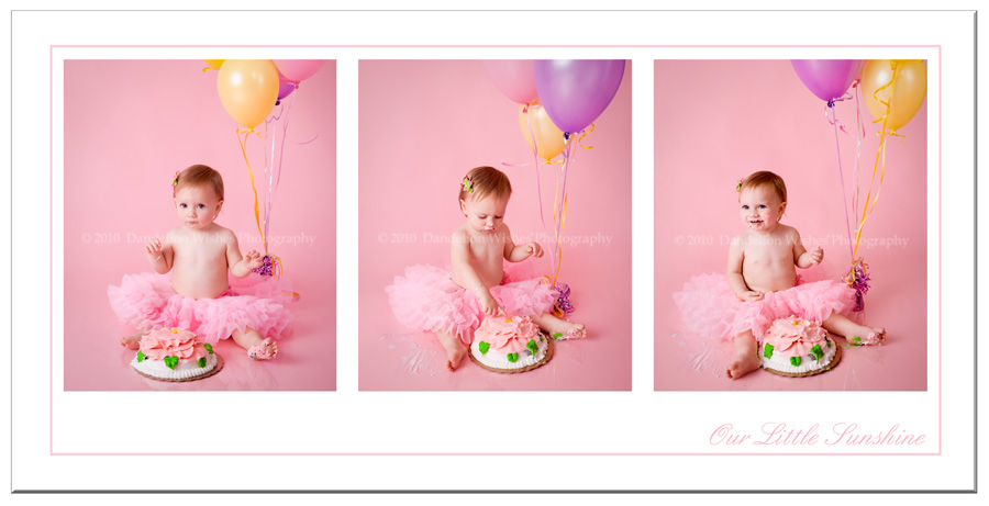 Fun, creative 1st Birthday Smash-The-Cake pictures!